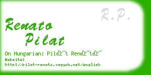 renato pilat business card